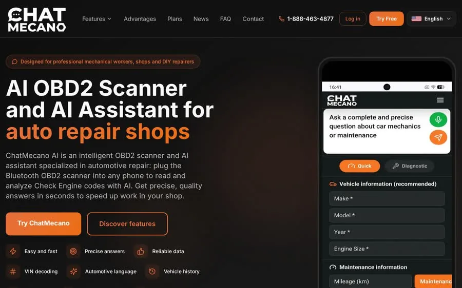 Réalisation web : ChatMecano IA Projet web ChatMecano IA - LaFirme Agence Web